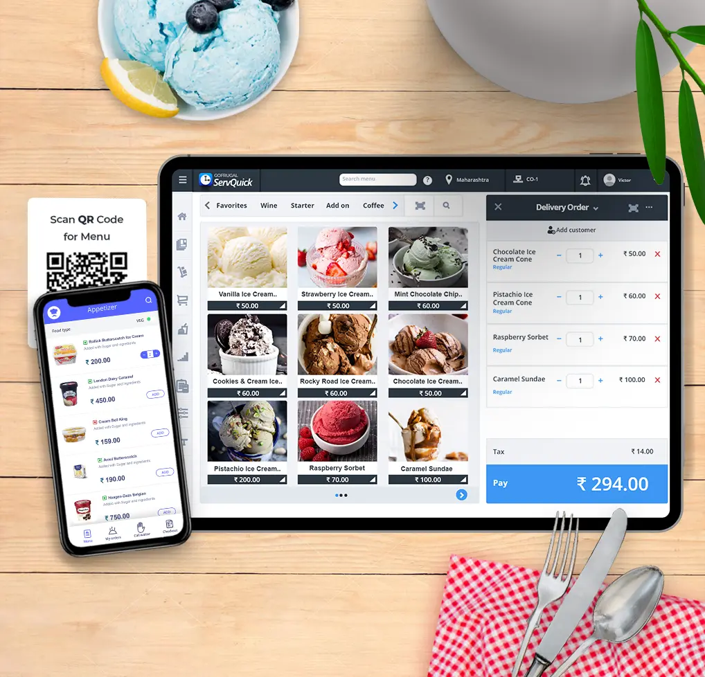 IceCream shop POS Software