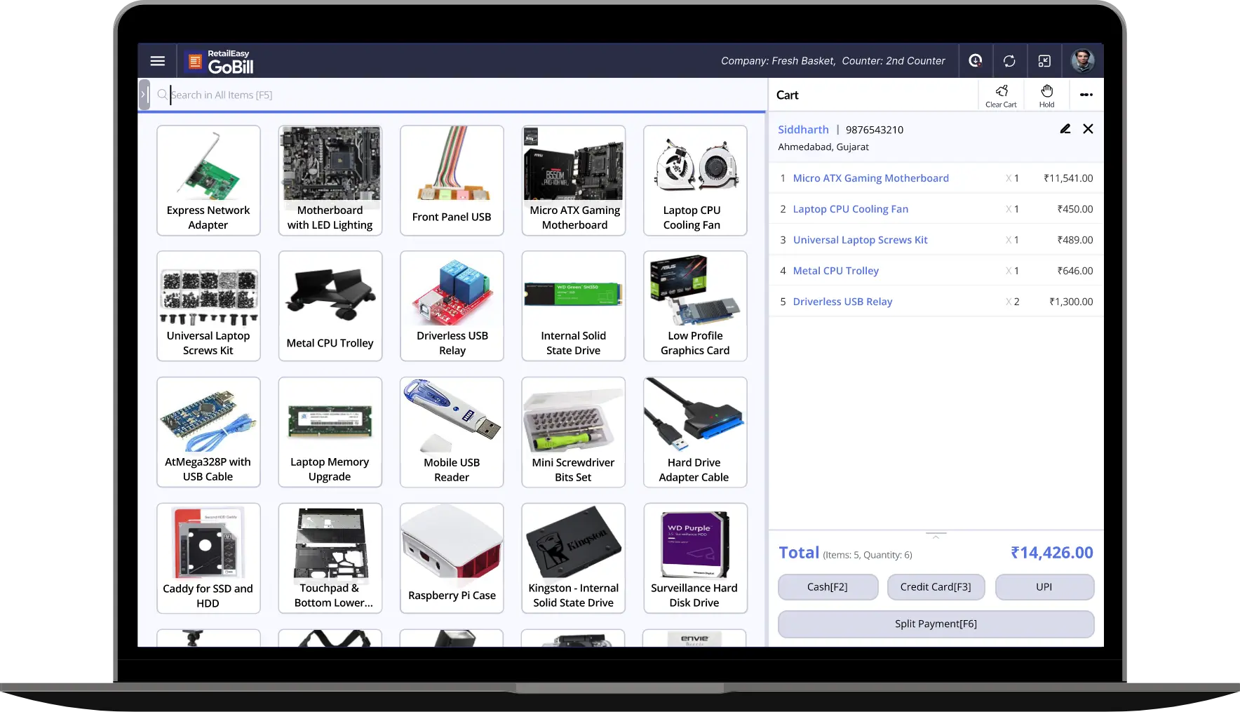 Electronic POS software