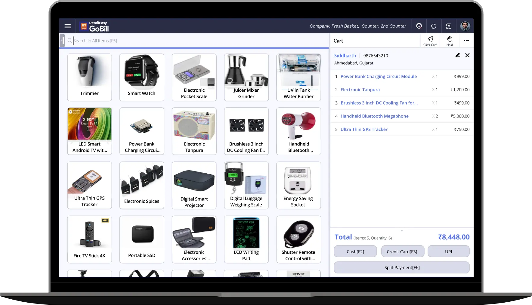 Electronic POS software