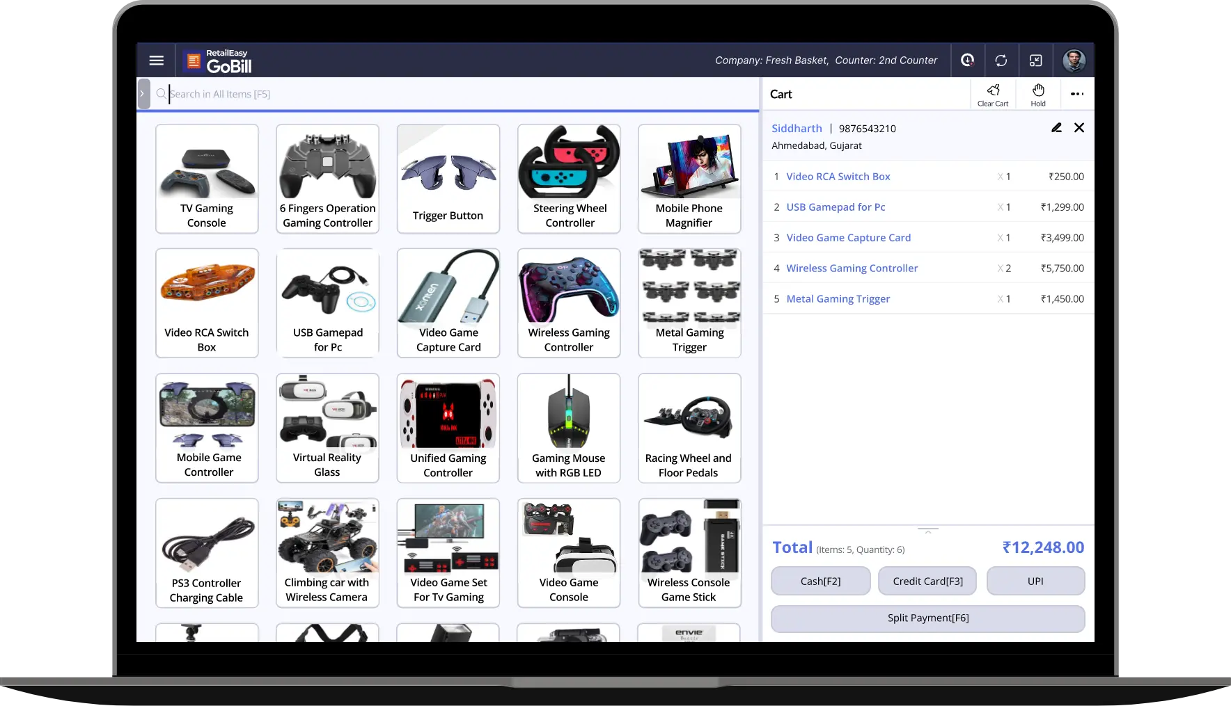 Electronic POS software