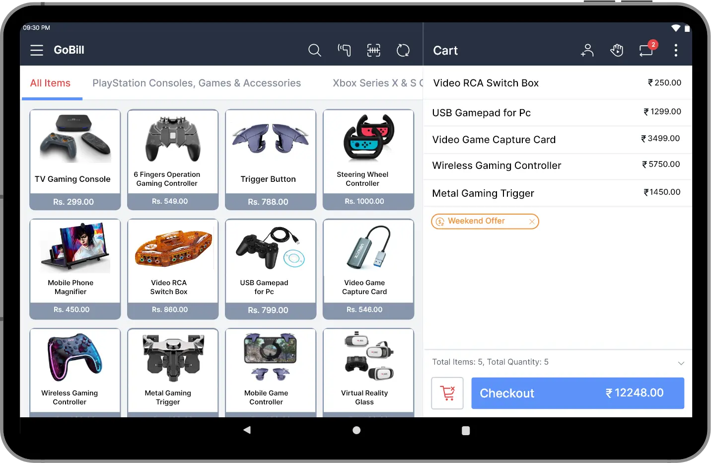 Electronic POS software