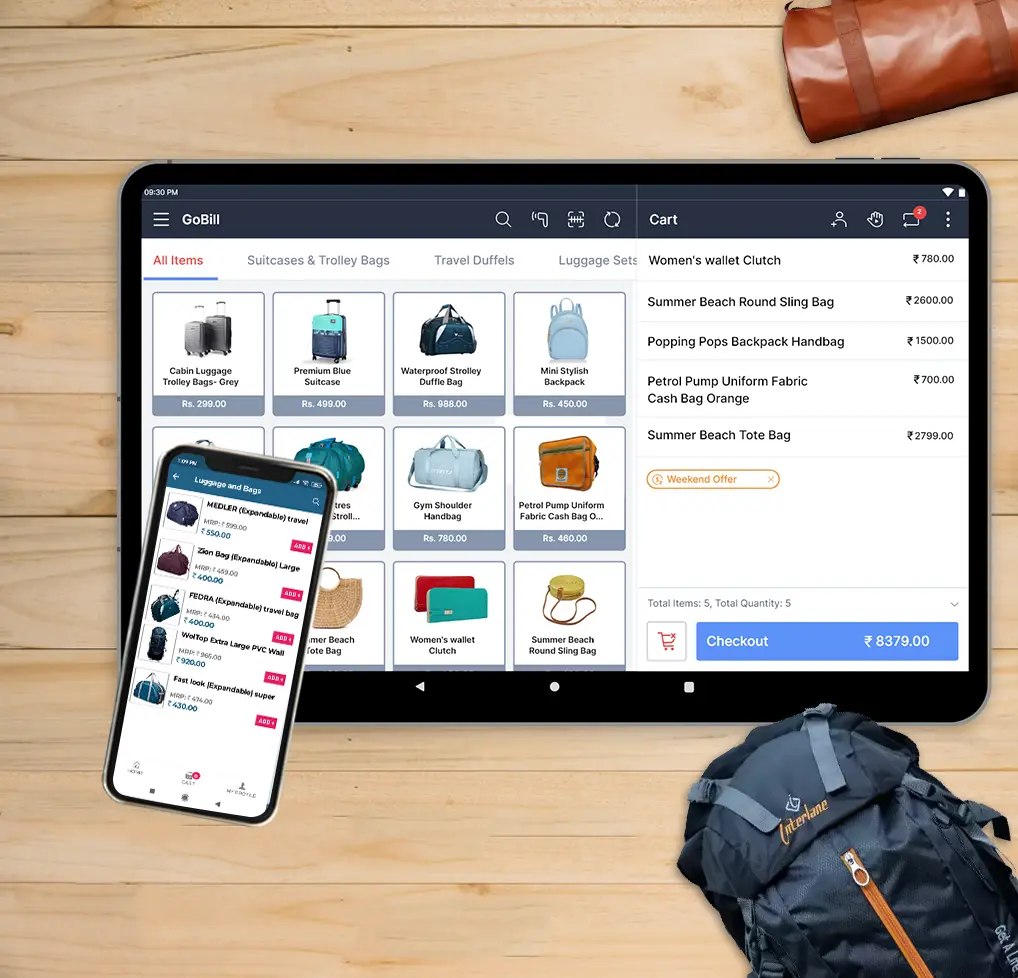 Luggage store POS software