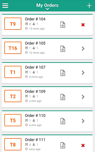 servjoy orders screen